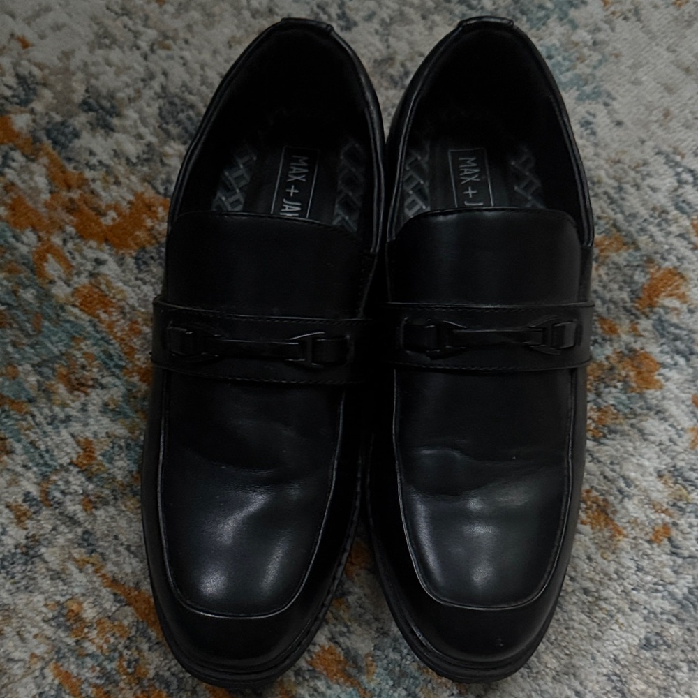 Classic Black Boys Dress Shoes